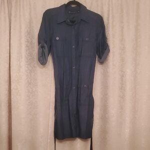 New York And Company Men's Blue Shirt